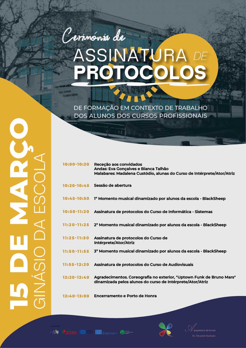 Cerimónia de Assinatura de Protocolos